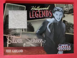JUDY GARLAND AMERICANA HOLLYWOOD LEGENDEN GETRAGENES RELIKT SWATCH KARTE #d100 WIZARD OZ - Bild 1 von 2