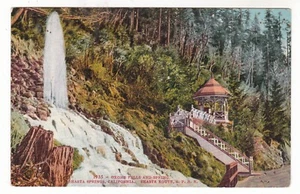 c1910 SHASTA SPRINGS CALIFORNIA OXONE FALLS SPRR GAZEBO POSTCARD CA DUNSMUIR OLD - Picture 1 of 2