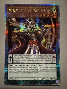 YUGIOH WISDOM-EYE MAGICIAN ASIA ENGLISH EDITION CR02-AE019 25TH FOIL QCSR - Picture 1 of 3