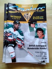 1994/95 SHEFFIELD STEELERS v HUMBERSIDE HAWKS  ICE HOCKEY 25/11/94