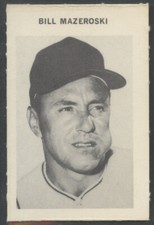 1969 Milton Bradley Bill Mazeroski Pittsburgh Pirates   Hall-of-Fame