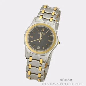 Authentic Wittnauer 18KT SS Golden Odyssey Sapphire Swiss Quartz Watch 6198002 - Picture 1 of 1