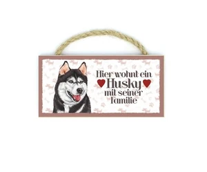 Husky Haustier Kühlschrankmagnet aus Holz mit Kordel 30 - Bild 1 von 1