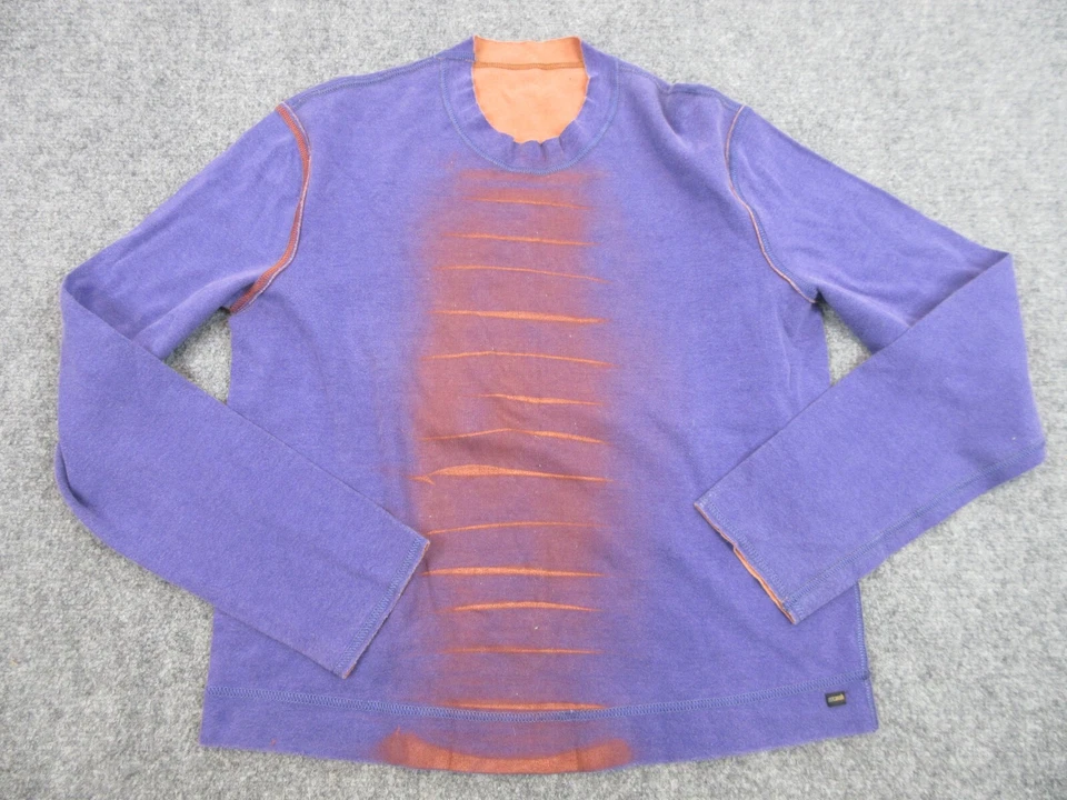 Just Cavalli 毛衣女式成人中号紫色橙色休闲户外舒适 — 第 1/4 张图片