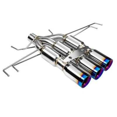 TRIPLE EXIT BURNT TIP EXHAUST SYSTEM FOR 16-21 HONDA CIVIC TYPE R - DC SPORTS Foto 1 de 4