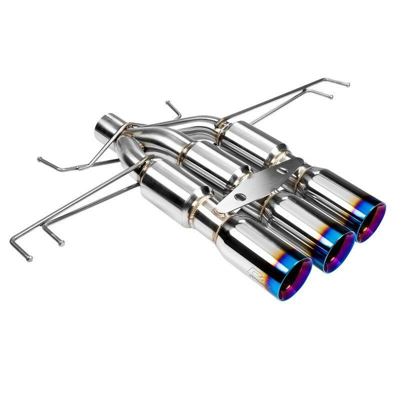 TRIPLE EXIT BURNT TIP EXHAUST SYSTEM FOR 16-21 HONDA CIVIC TYPE R - DC SPORTS - Изображение 1 из 4