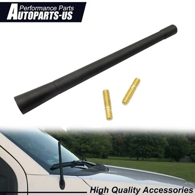 7" Short Black Antenna Mast Radio AM/FM FOR Ford F-150 XLT Crew Cab Pickup 2016 - Image 1 of 4