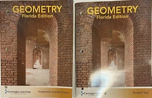 High School Geometry Text & Workbook Set Curriculum Bundle Homeschool - Imagen 1 de 1