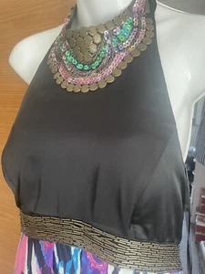Stunning Forever Unique beaded Maxi Dress, UK 12c BNWT - Picture 1 of 10