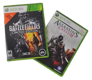 XBox 360 Assassin's Creed II Live Battlefield 3 Limited Edition Lot Of 2 - Picture 1 of 16