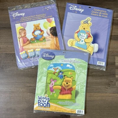 NWT Vintage 90s Y2K Disney Winnie the Pooh 1st Birthday Party Decorations Bundle - Image 1 of 4