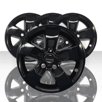 4 fits Dodge Ram 1500 Truck 2013-2023 Black 17" Wheel Skins Hub Caps Rim Covers - Image 1 of 4