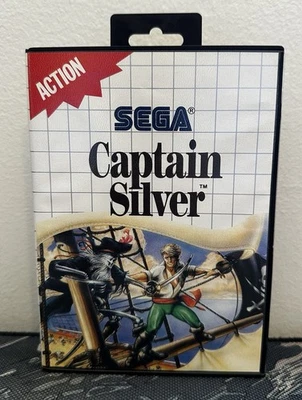 Sega Master System Captain Silver Authentic Game & Case Cleaned Tested Working - Image 1 of 4