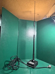 VINTAGE LARSON NMO MM MAGNET MOUNT ANTENNA HAM RADIO COAX CABLE CB - Picture 1 of 7