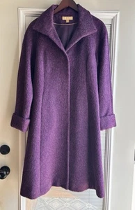 Katherine Kelly Women's 60% Alpaca 40% Wool Blend Peacoat Grape size 8 WOW! - Picture 1 of 6