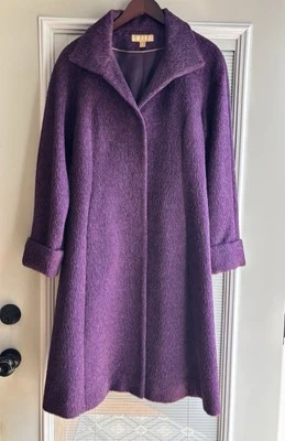 Katherine Kelly Women's 60% Alpaca 40% Wool Blend Peacoat Grape size 8 WOW! - Image 1 of 4