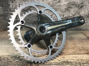 Campagnolo Record 11s Ultra Torque System Carbon Crankset 172.5mm Italy Black - Picture 1 of 12