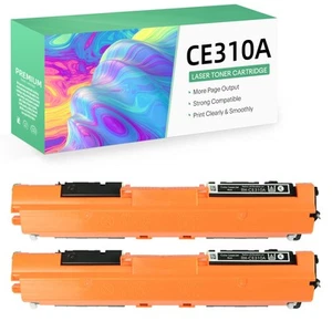 2PK Compatible Toner Cartridge CE310A for Laserjet Pro 100 Color MFP M175nw M275 - Picture 1 of 9