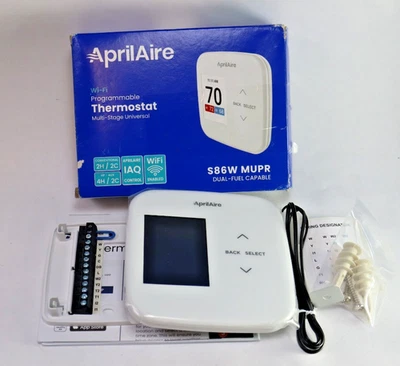 AprilAire S86W MUPR Programmable Thermostat - Image 1 of 4