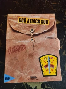 688 Attack Sub (PC, 1988) IBM Vintage Videospiel CIB - Bild 1 von 8