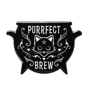 Alchemy Gothic Purrfect Brew Individual Coaster -Brand New - Picture 1 of 2