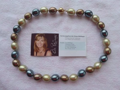 Rita Pfeffinger Südsee Muschelkern Perlenkette - Bild 1 von 2