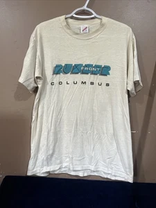 1980’s Runner Front Columbus, Graphic T-Shirt, Single Stitch Size L - Picture 1 of 5