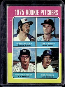 1975 Topps #618 Rookie Jamie Easterly/Tom Johnson/Scott McGregor/Rick Rhoden - Foto 1 di 2