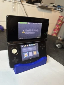 Consola portátil Nintendo 3DS CTR-001 negra metálica ¡Gran forma! - Imagen 1 de 5