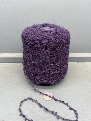 500G 2NM 70% MOHAIR 25% WOOL 5% NYLON MIX YARN MAUVE COLOUR - Image 1 of 4