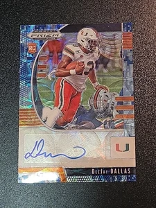 2020 Prizm Draft Picks DeeJay Dallas Camo /25 RC Auto - Picture 1 of 12