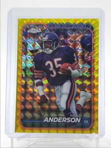 NEAL ANDERSON 2024 TOPPS CHROME YELLOW GEOMETRIC CHICAGO /75 Q1062 - Picture 1 of 2