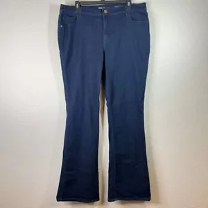 Style & Co Dark Blue Bootcut Jeans Casual Denim Pants Plus Size 18 - Picture 1 of 8