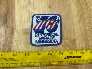 OLD 1976 PORSCHE PARADE 21TH MINNEAPOLIS MINNESOTA RACING PATCH 912 944 928 908 - Picture 1 of 1
