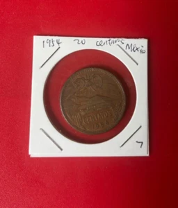 1954 20 Centavos Sun Pyramid Coin - Nice World Coin !!! - Picture 1 of 2