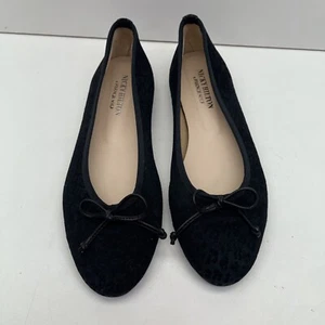 Nicky Hilton French Sole Womens Leather Ballet Flat Shoe Sz 8.5 B Made in Spain - Picture 1 of 5