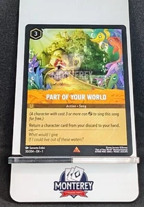 PARTE DEL TUO MONDO COME NUOVO Disney Lorcana TCG non holo 30/204 EN1 - Foto 1 di 1