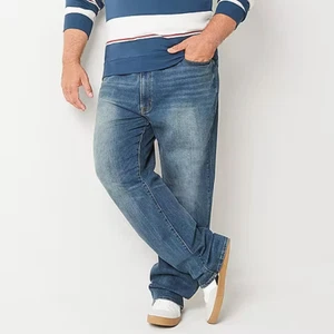 Arizona Big and Tall Advance Flex 360 Men's Straight Leg Jean Size W46 x L32 - Picture 1 of 10