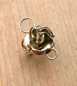 Navajo Sterling Silver Rose Ring, size 6 1/4 by Lorena Nez - Picture 1 of 6