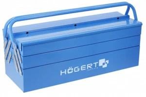 Högert Werkzeugkasten aus Metall Werkzeug Box tragbar Werkzeug Koffer Kiste 50kg - Picture 1 of 2