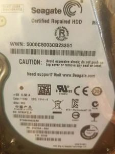 Seagate ST95005620AS PN 9UZ154-500 FW SD28 WU 500GB SATA 2.5 Hard Disk - Picture 1 of 2