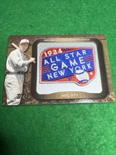 2009 Topps Mel Ott Historical Commemorative Patch 1934 All-Star Game NY LPR-6
