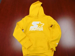 RETRO STARTER HOODED YELLOW SWEATSHIRT SIZE YOUTH M - Picture 1 of 4