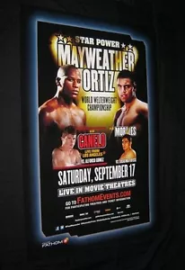 ORIGINAL 2011 FATHOM EVENTS THEATER POSTER MAYWEATHER VS ORTIZ 27" X 40" D/S - Picture 1 of 1