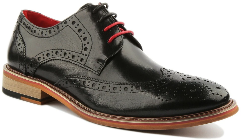 JUSTIN REECE ENGLAND Dover Hombre Formal Elegante Zapato Oxford Negro Talla UK 6 - Imagen 1 de 1