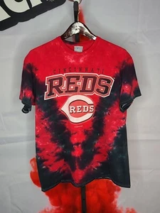 Retro Cincinnati Reds Genuine Merchandise Tie Dye Mens Size M Tee Shirt - Picture 1 of 6