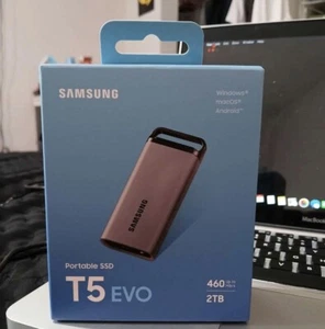 SAMSUNG T5 EVO Portable SSD Solid State Drive 2TB MU-PM2TOG/WW - NEW! - Afbeelding 1 van 1