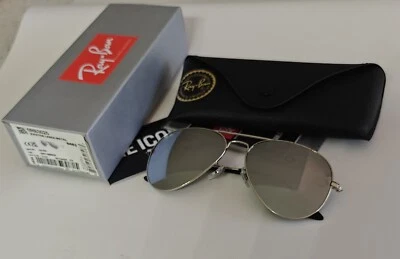Gafas de sol Ray Ban Aviator 3025 W3277 ESPEJO CROMADO Nuevas AUTÉNTICAS Foto 1 de 4