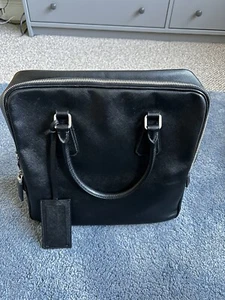 Prada Briefcase Bag Men’s Unisex Black Laptop - Picture 1 of 13