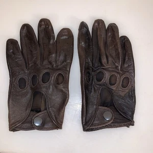 Silverstone Leather Gloves by Pratt and Hart Brown Large - Picture 1 of 6